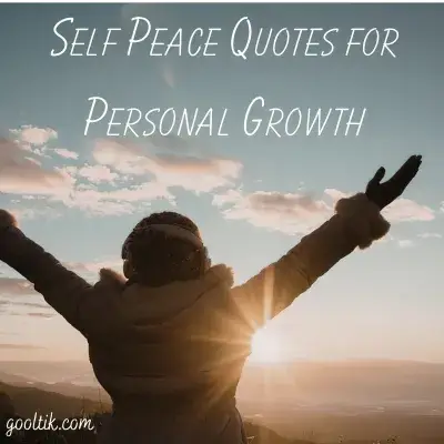 Self Peace Quotes for Personal Growth