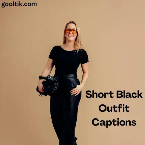 Short Black Outfit Captions