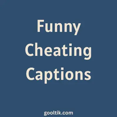Funny Cheating Captions