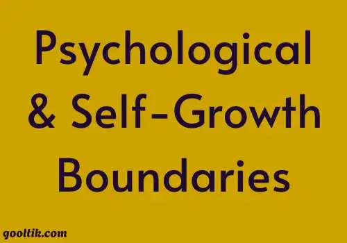 Psychological & Self-Growth Boundaries