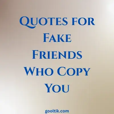 Quotes for Fake Friends Who Copy You