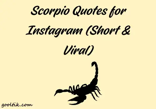 Scorpio Quotes for Instagram (Short & Viral)