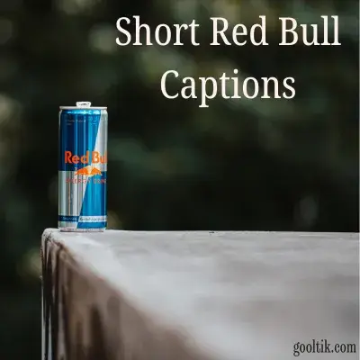 Short Red Bull Captions
