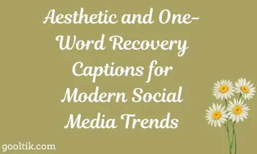 Aesthetic and One-Word Recovery Captions for Modern Social Media Trends