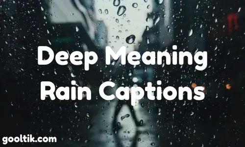 Deep Meaning Rain Captions