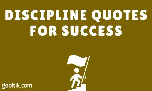 DISCIPLINE QUOTES FOR SUCCESS