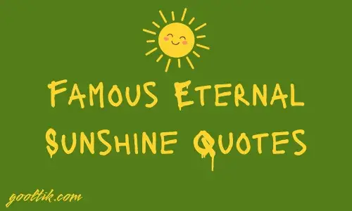 Famous Eternal Sunshine Quotes