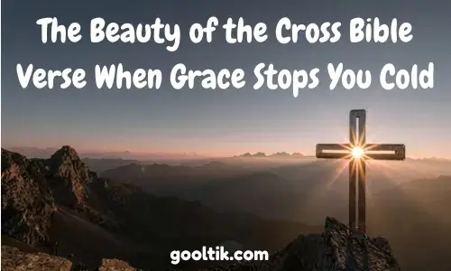 The Beauty of the Cross Bible Verse When Grace Stops You Cold