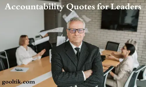 Accountability Quotes for Leaders