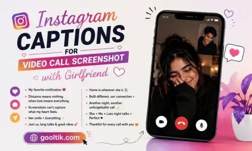 Instagram Caption for Video Call Screenshot with Girlfriend