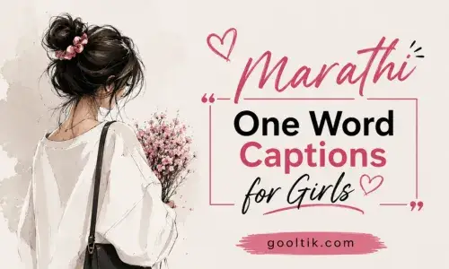 Marathi One Word Captions for Girls