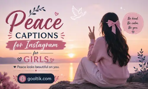 Peace Captions for Instagram for Girls