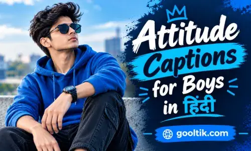 Attitude Captions for Boys in Hindi